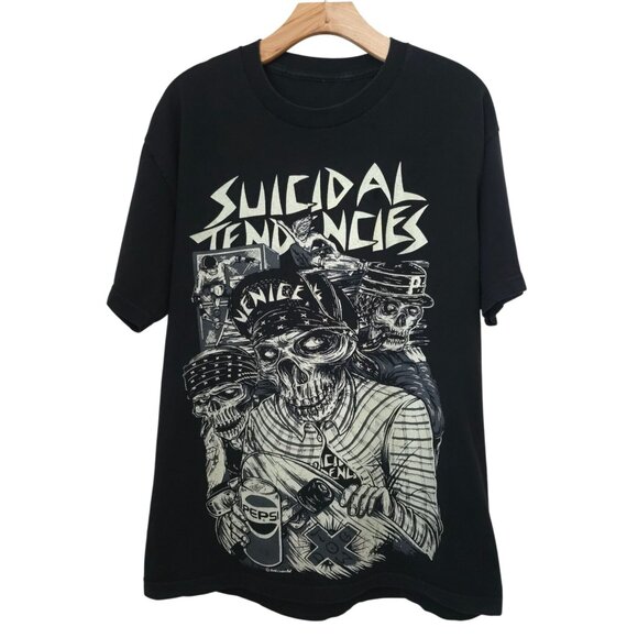 Suicidal Tendencies Other - Vintage Suicidal Tendencies Venice Pepsi Black Graphic Short Sleeve T-Shirt XL